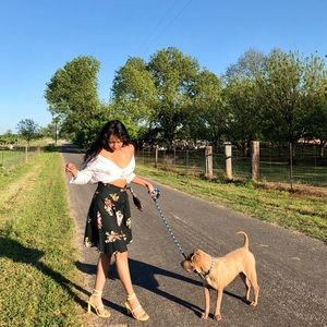 Anthropologie Odille Floral Skirt